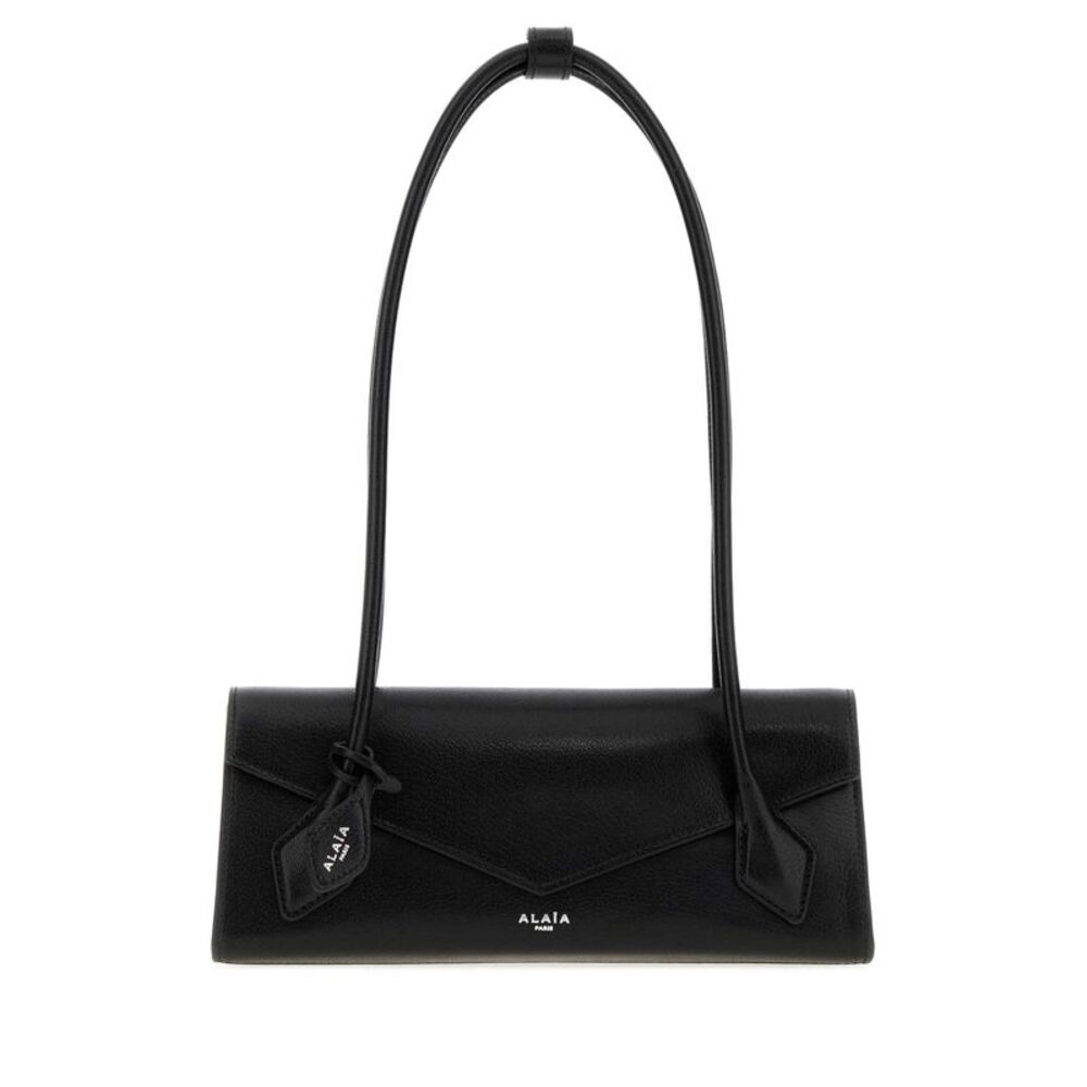 Alaia Women Black Leather Small Le Teckel Shoulder Bag